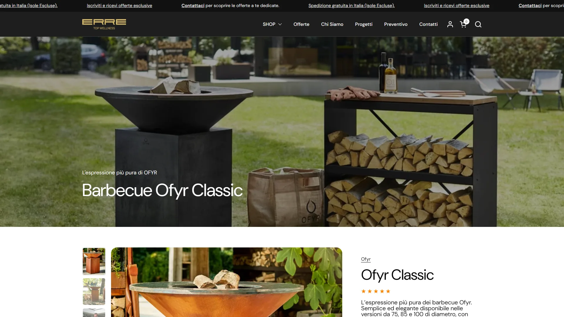 La scheda del barbecue OFYR Classic