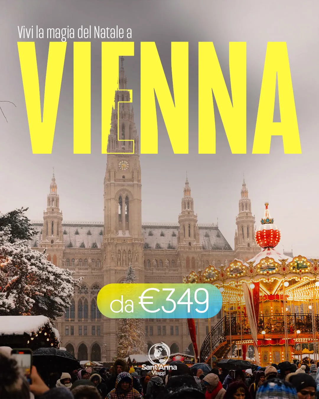 Post grafico: mercatini di Natale a Vienna da 349 euro